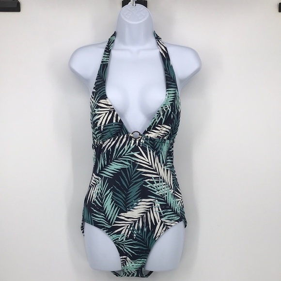 Banana Republic Halter Top One Piece Swim Suit Size M - Picture 2 of 8